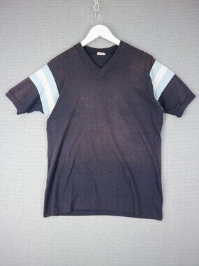 Sun Blazers Stanfields Faded Striped Tee Mens Large 1980s Vintage
